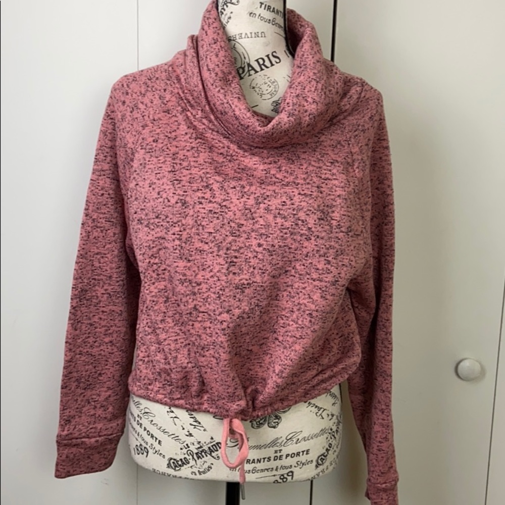 derek heart sweater crop top sz L